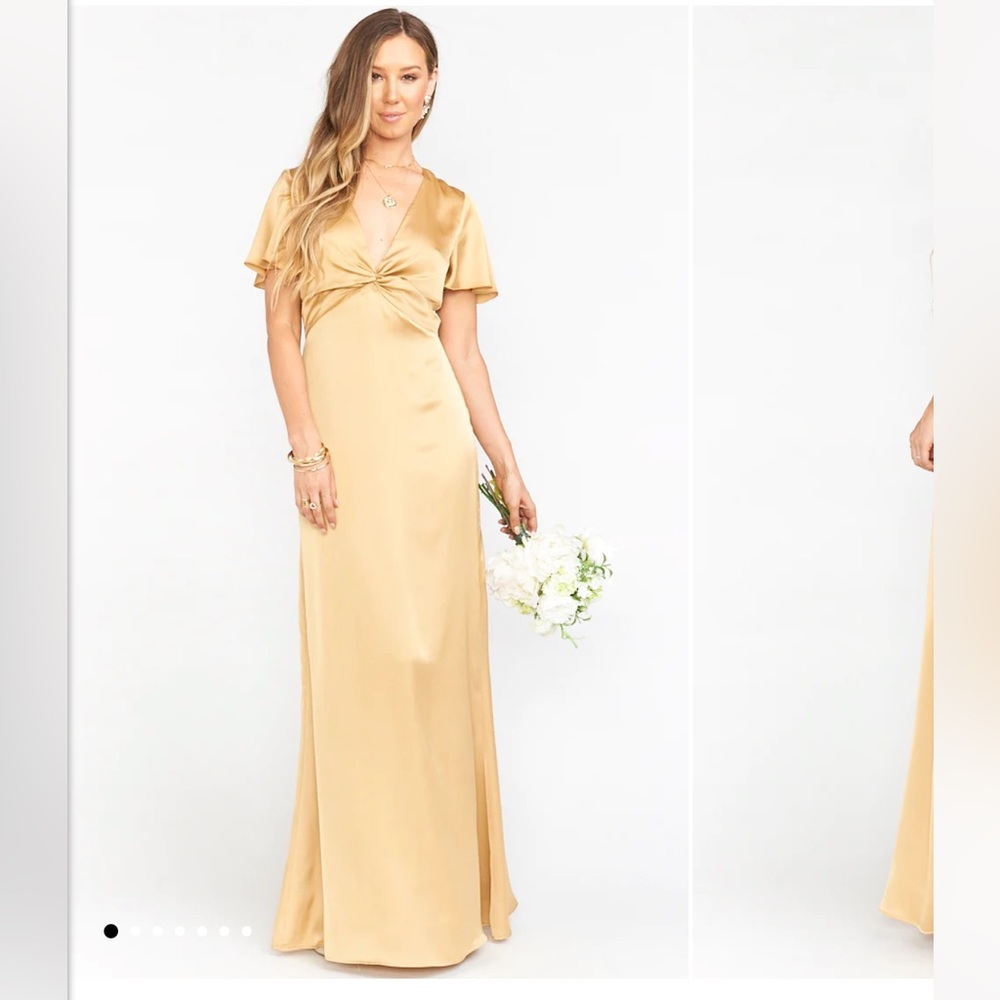 Rome Twist Satin Gown Show Me your MuMu